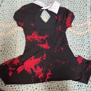 Red and black killstar dress